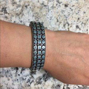 925 Silver Turquoise Cuff Bracelet